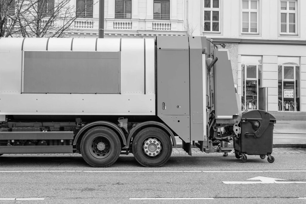 Waste disposal truck