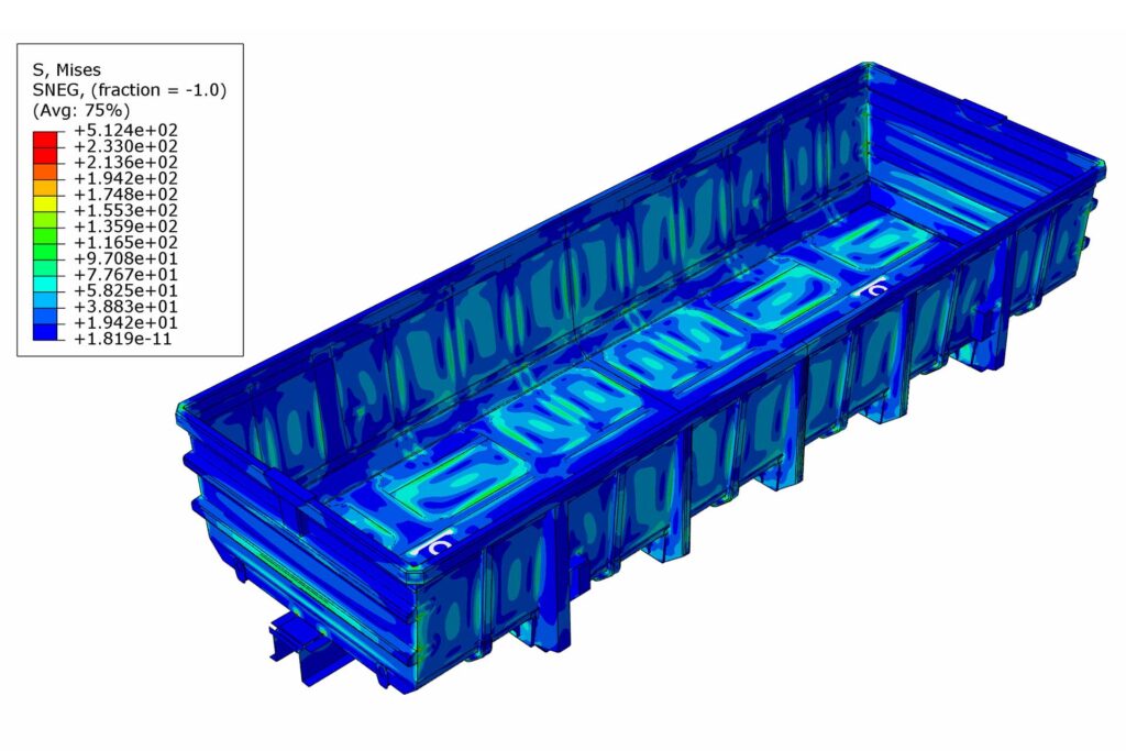 Lightweight gondola freight wagon with Amstrong® steels​