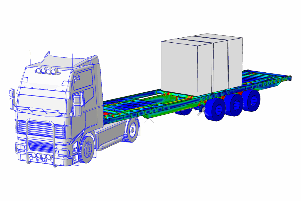 Lightweight trailer chassis with Amstrong® steels