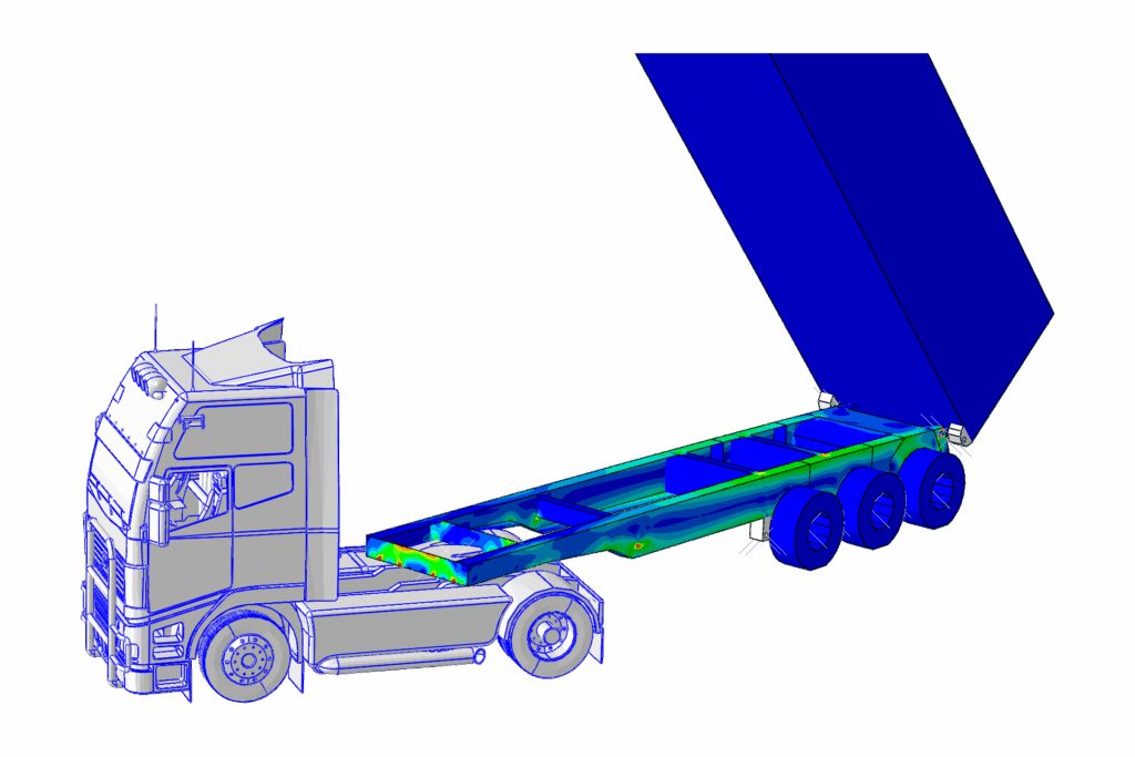 Optimized tipper chassis with Amstrong® Ultra 900MCL