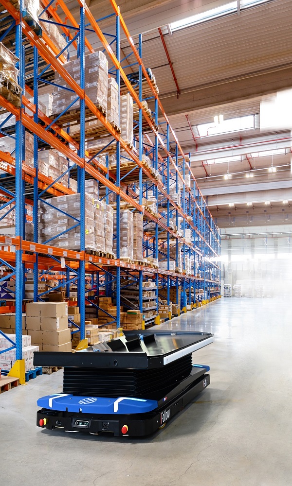 stow’s racking systems are instantly recognisable due to their orange and blue finish, and unique upright perforation